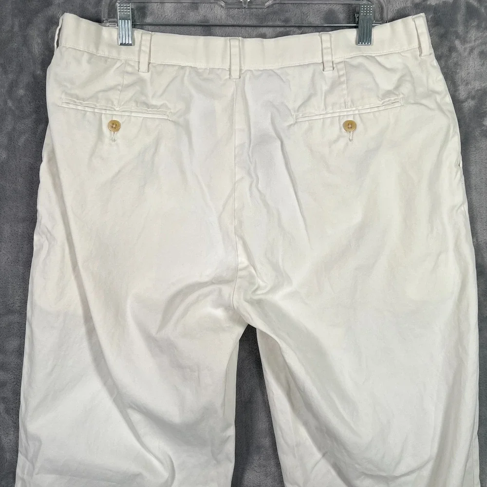 Polo Ralph Lauren Prospect Pants Mens 38x34 (36x33) White Chino Cotton Straight